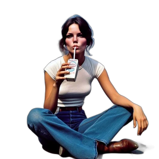 food, photorealistic, concept art, vaporwave transparent PNG cut-out