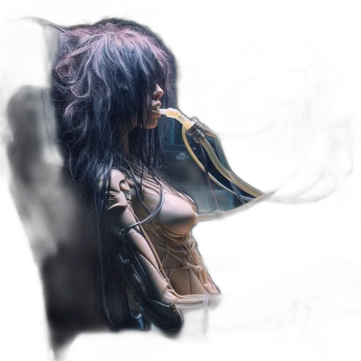 weapon, dragon, sword, hair transparent PNG cut-out