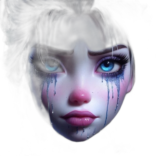 face, mask, creature, crown transparent PNG cut-out