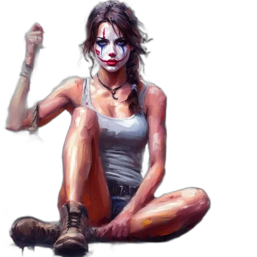 face, concept art, comic book art, fantasy art transparent PNG cut-out