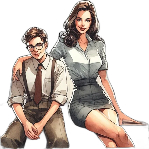 comic book art, concept art, pixel art, cartoon transparent PNG cut-out