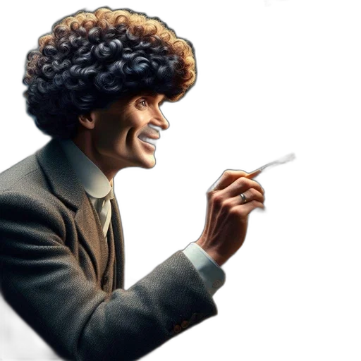hair, hat, staff, umbrella transparent PNG cut-out
