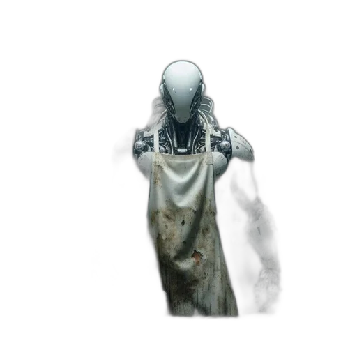 robot, mask, dress, creature transparent PNG cut-out