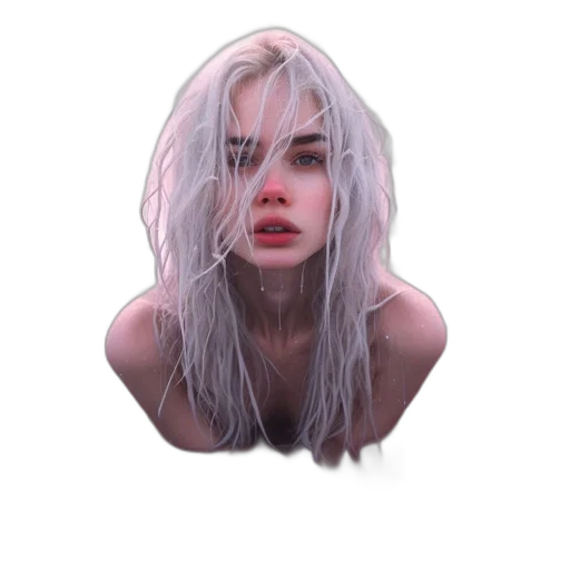 hair, face, creature, mask transparent PNG cut-out