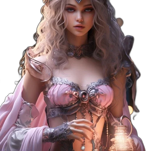 dress, jewelry, crown, fantasy art transparent PNG cut-out