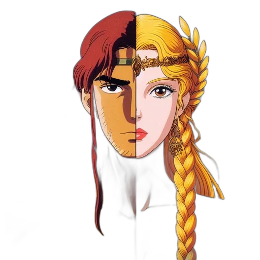 mask, face, crown, staff transparent PNG cut-out