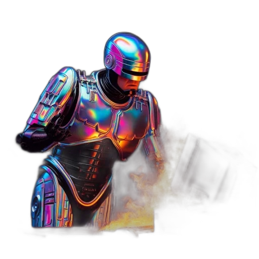robot, jacket, concept art, 3d render transparent PNG cut-out