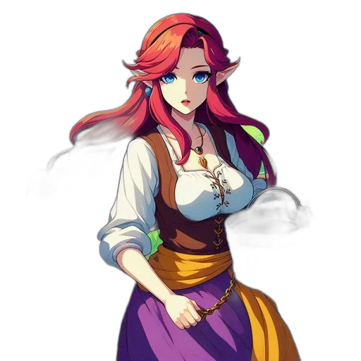 staff, dress, fantasy art, concept art transparent PNG cut-out