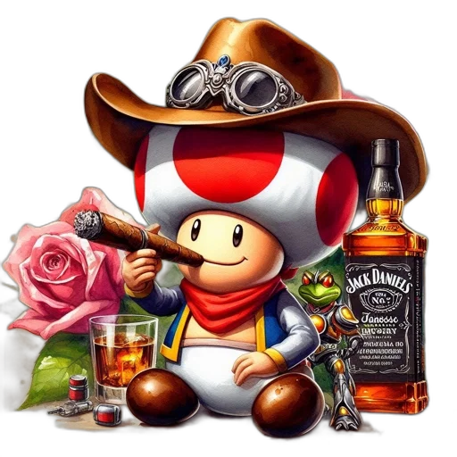 hat, weapon, bottle, robot transparent PNG cut-out