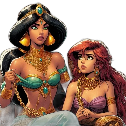 jewelry, fantasy art, comic book art, concept art transparent PNG cut-out