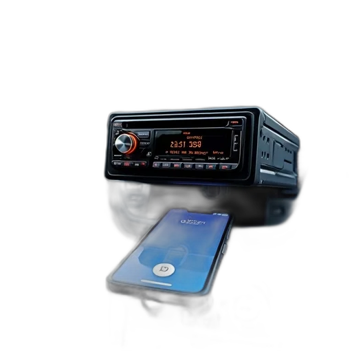 black, car, stereo, system transparent PNG cut-out