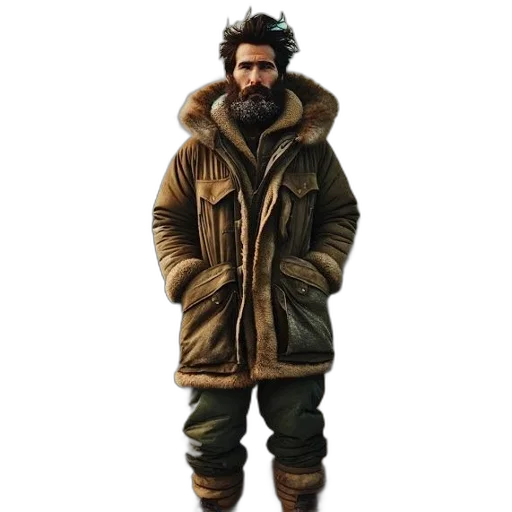 jacket, animal, concept art, 3d render transparent PNG cut-out