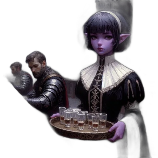staff, concept art, fantasy art, cyberpunk transparent PNG cut-out