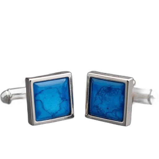 jewelry, blue, pair, silver transparent PNG cut-out