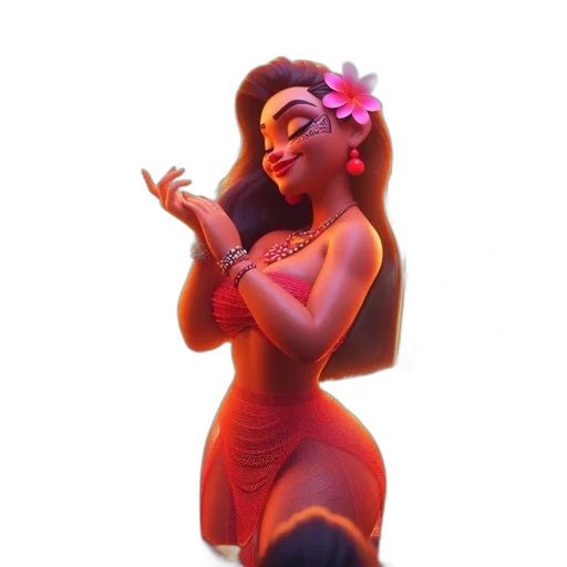 dress, crown, jewelry, staff transparent PNG cut-out