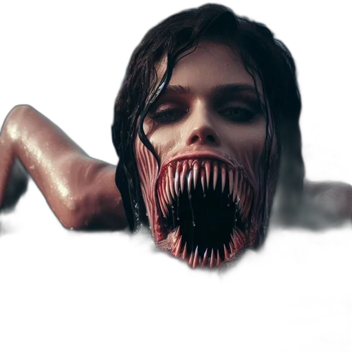 creature, mask, face, hair transparent PNG cut-out