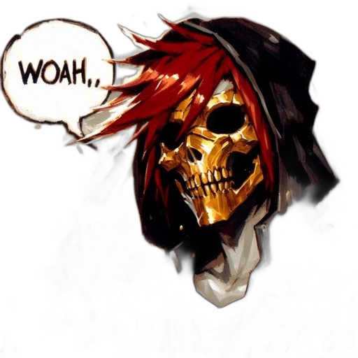 mask, face, comic book art, concept art transparent PNG cut-out
