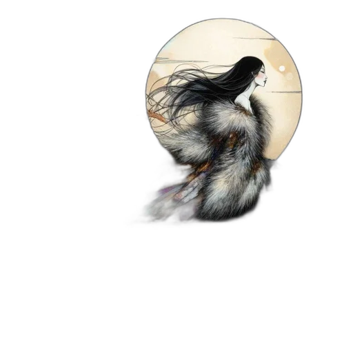 hair, animal, creature, dragon transparent PNG cut-out