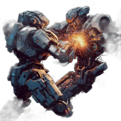 robot, weapon, concept art, fantasy art transparent PNG cut-out