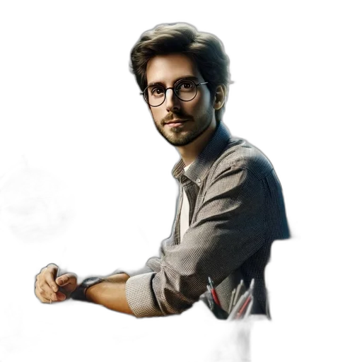 staff, jacket, weapon, photorealistic transparent PNG cut-out