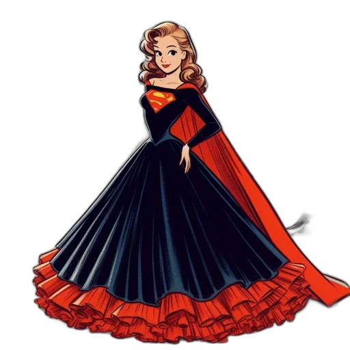 dress, crown, cartoon, pixel art transparent PNG cut-out