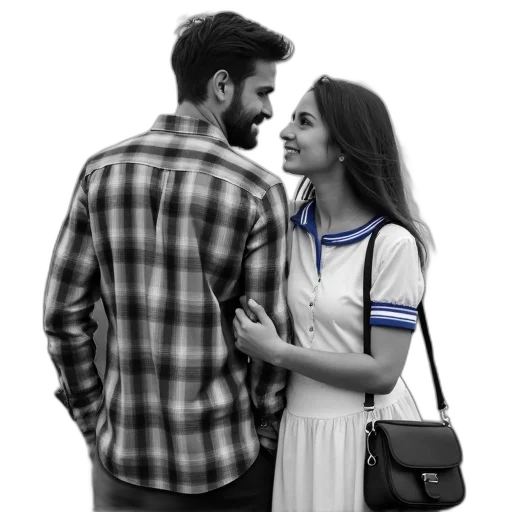 dress, jacket, photorealistic, pencil sketch transparent PNG cut-out