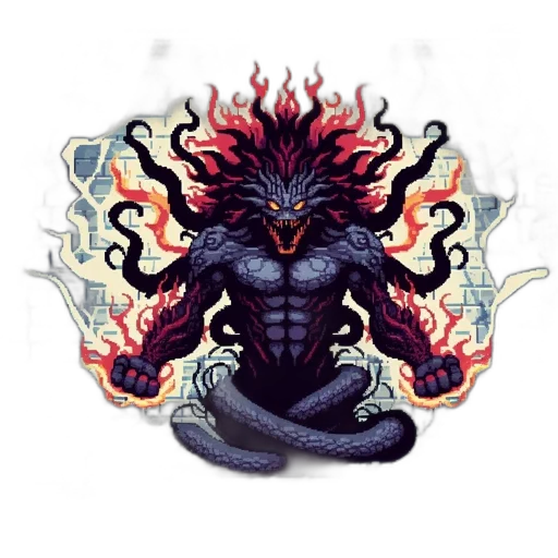 dragon, creature, staff, mask transparent PNG cut-out