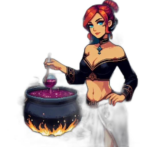 jewelry, fantasy art, concept art, pixel art transparent PNG cut-out