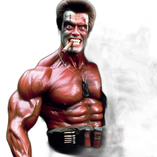 comic book art, concept art, photorealistic, 3d render transparent PNG cut-out