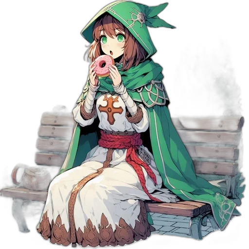 staff, weapon, dress, dragon transparent PNG cut-out