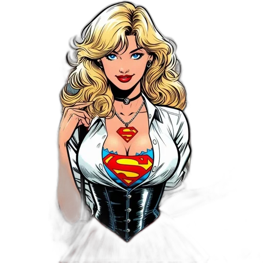 dress, comic book art, cartoon, concept art transparent PNG cut-out
