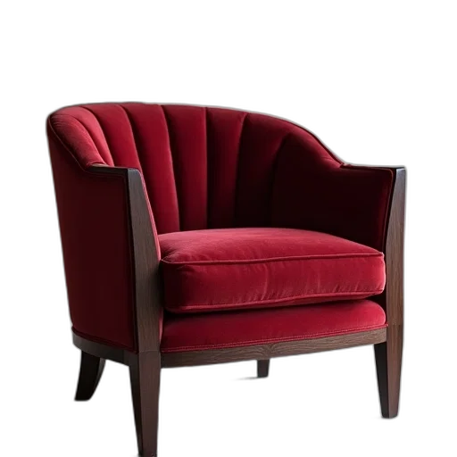 furniture, crown, 3d render, red transparent PNG cut-out