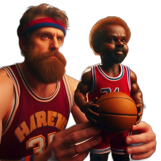 3d render, concept art, man, beard transparent PNG cut-out