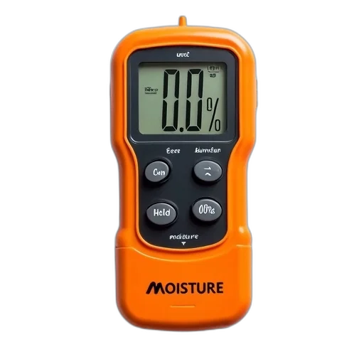 digital, moisture, meter, orange transparent PNG cut-out