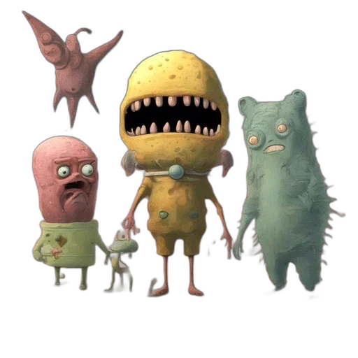 creature, animal, mask, concept art transparent PNG cut-out