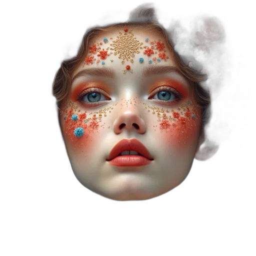 mask, face, crown, jewelry transparent PNG cut-out