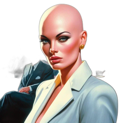 jacket, face, jewelry, staff transparent PNG cut-out