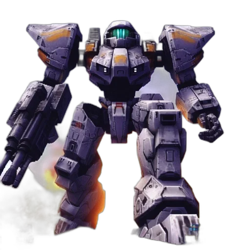 robot, weapon, concept art, 3d render transparent PNG cut-out