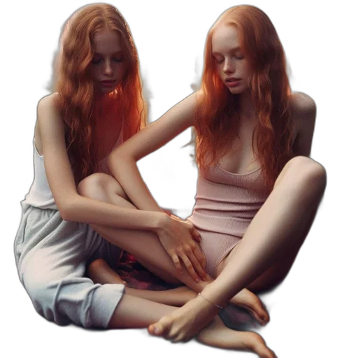 dress, hair, photorealistic, concept art transparent PNG cut-out