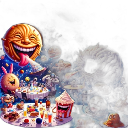 food, creature, mask, concept art transparent PNG cut-out