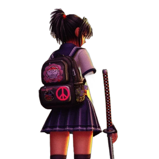 jacket, weapon, staff, sword transparent PNG cut-out