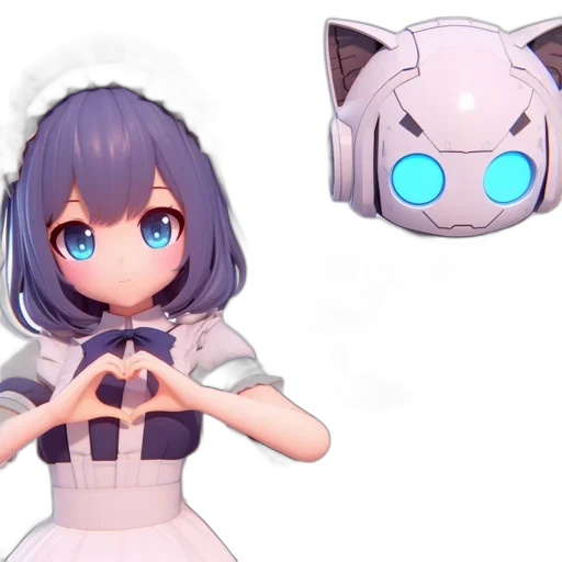 robot, mask, creature, weapon transparent PNG cut-out