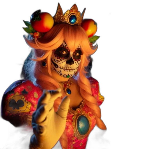 mask, jewelry, staff, creature transparent PNG cut-out