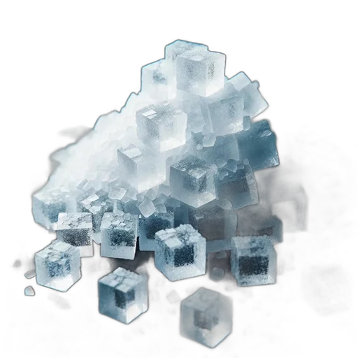 3d render, concept art, pixel art, snow transparent PNG cut-out