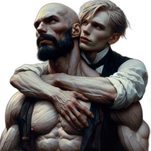 concept art, comic book art, fantasy art, cyberpunk transparent PNG cut-out