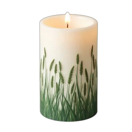flower, photorealistic, fire, white transparent PNG cut-out