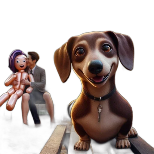 animal, 3d render, concept art, photorealistic transparent PNG cut-out
