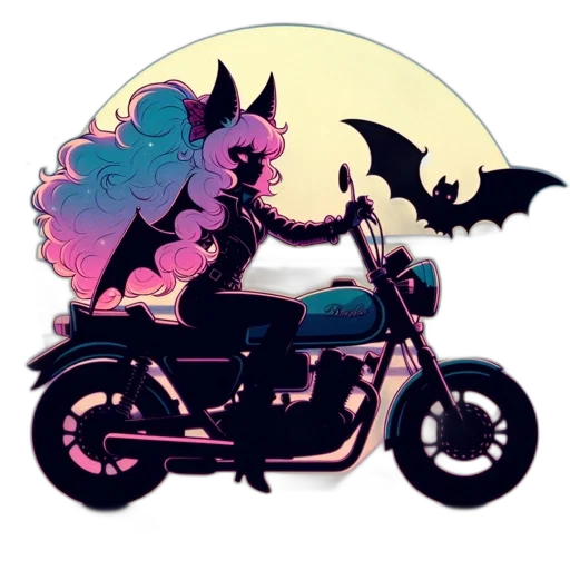 concept art, fantasy art, comic book art, vaporwave transparent PNG cut-out
