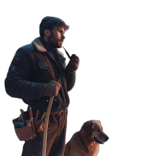 staff, animal, jacket, concept art transparent PNG cut-out