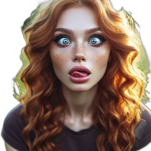 face, dress, hair, creature transparent PNG cut-out